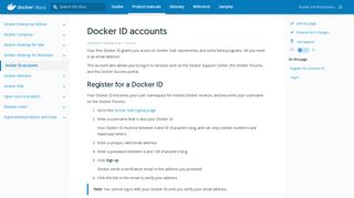 Docker ID accounts | Docker Documentation