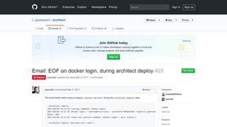 Email: EOF on docker login, during architect deploy · Issue #23 ...