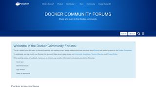 Docker login problems - General Discussions - Docker Forums
