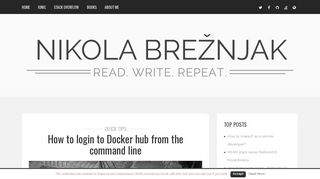 How to login to Docker hub from the command line - Nikola Brežnjak ...