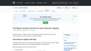 Configure docker service to use insecure registry · Juniper/contrail ...