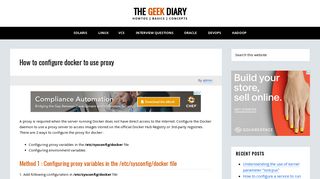 How to configure docker to use proxy – The Geek Diary