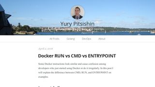 Docker RUN vs CMD vs ENTRYPOINT - Go in Big Data