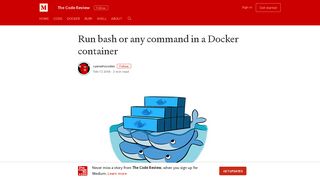 Run bash or any command in a Docker container – The Code Review ...