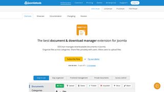 DOCman - Document & download manager extension for Joomla