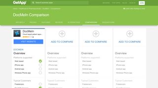DocMeIn Comparison with Similar Apps | GetApp®