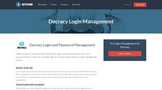 Docracy Login Management - Team Password Manager - Bitium