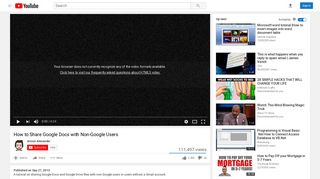 How to Share Google Docs with Non-Google Users - YouTube