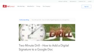 How to Add a Digital Signature to Google Docs | FullContact