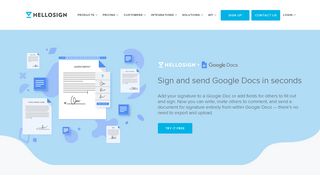 eSignatures for Google Docs - HelloSign