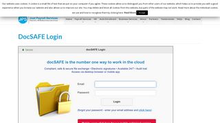 Login To DocSAFE - Safe and Secure File Exchange in the Cloud