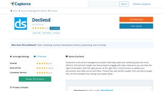 DocSend Reviews and Pricing - 2019 - Capterra