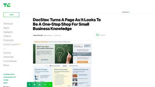 DocStoc Turns A Page As It Looks To Be A One-Stop Shop For Small ...