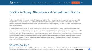 Docstoc is Closing: Alternatives and Competitors to Docstoc