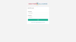 Doctor Alliance | Backoffice Login