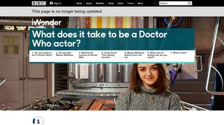 BBC iWonder - What does it take to be a Doctor Who actor?