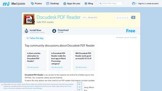 Docudesk PDF Reader 2012 free download for Mac | MacUpdate