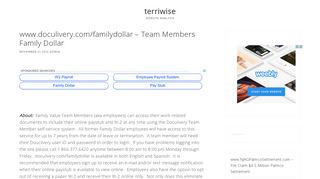 www.doculivery.com/familydollar – Team Members Family Dollar