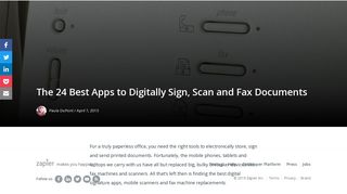 The 24 Best Apps to Digitally Sign, Scan and Fax Documents - Zapier