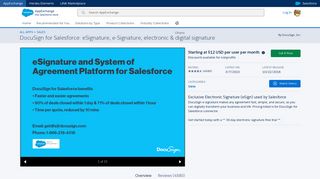 DocuSign for Salesforce: eSignature, e-Signature, electronic & digital ...
