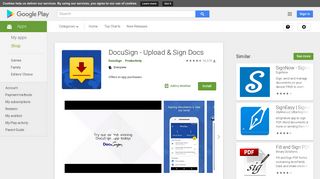 DocuSign - Upload & Sign Docs - Apps on Google Play