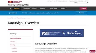 DocuSign - University Technology Office - ASU