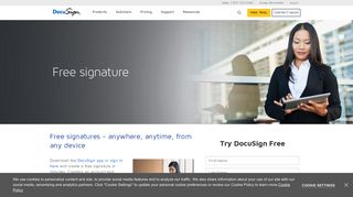 Free signature: Get your free eSignature | DocuSign