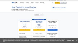 DocuSign Real Estate Pricing Plans