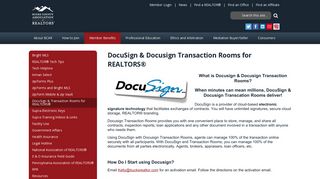 DocuSign & Transaction Rooms for REALTORS - Bucks County ...