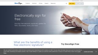 Electronically sign for free | DocuSign