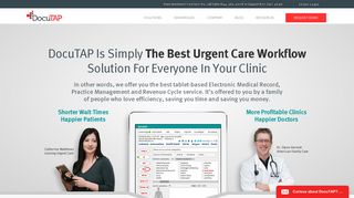 Urgent Care EMR and Practice Management | DocuTAP