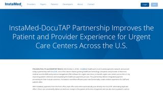 InstaMed-DocuTAP Partnership Improves the Patient and Provider ...