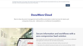Manage documents and automate workflow with DocuWare Cloud