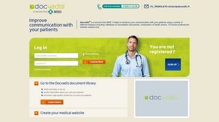 docvadis - login and create your own practice website