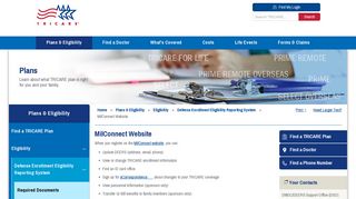 MilConnect Website | TRICARE