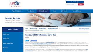 Keep Your DEERS Information Up To Date | TRICARE