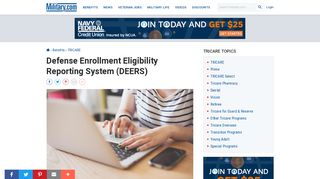 Defense Enrollment Eligibility Reporting System (DEERS) | Military.com