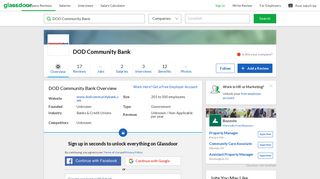 Working at DOD Community Bank | Glassdoor
