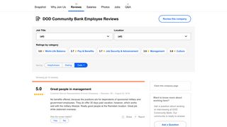 Working at DOD Community Bank: Employee Reviews | Indeed.com