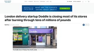 London startup Doddle closing stores, laying off staff, pivoting to ...