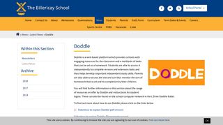 Doddle » The Billericay School
