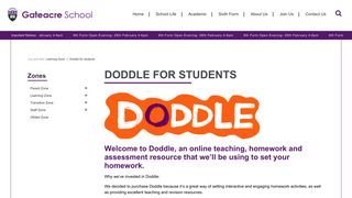 Doddle for students - Gateacre School