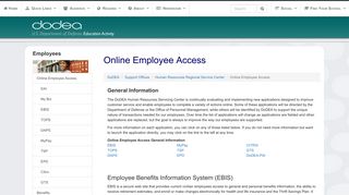 Human Resources Online Employee AccessOnline ... - DoDEA
