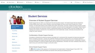 DoDEA Student Support Services