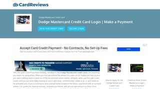 Dodge Mastercard Credit Card Login | Make a Payment - Card Reviews