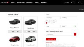 Sign up for Updates on Dodge Vehicles
