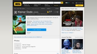 Kleiner Dodo (2008) - IMDb
