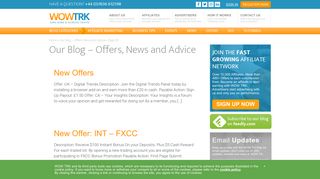 WOW Trk's Blog - Latest Affiliate Offers, News & Marketing Advice