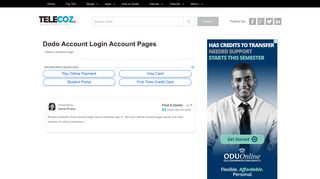 Dodo account Login Account Pages - TeleCoz