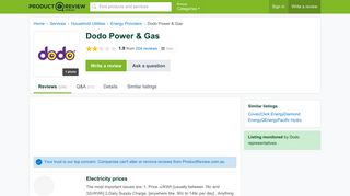 Dodo Power & Gas Reviews - ProductReview.com.au